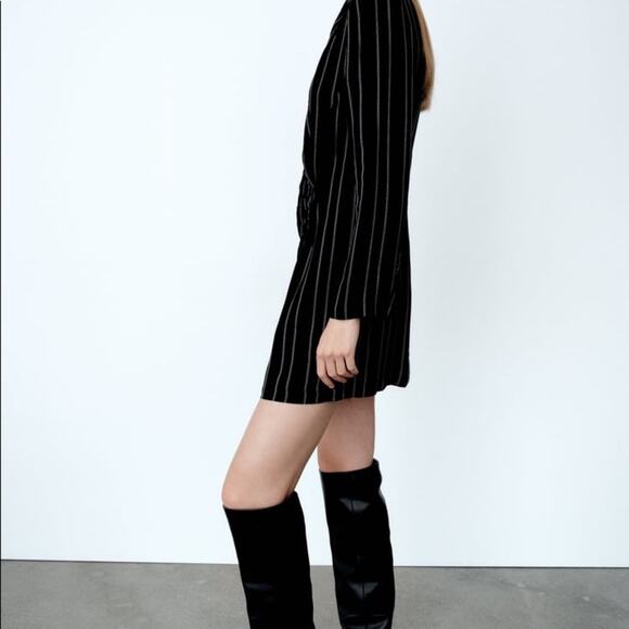 ZARA BLOGGER FAVORITE STRIPED BLAZER DRESS SPECIAL EDITION - Picture 7 of 11